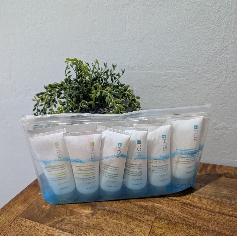 Arbonne Skincare Set with Blue and‎ White Packaging